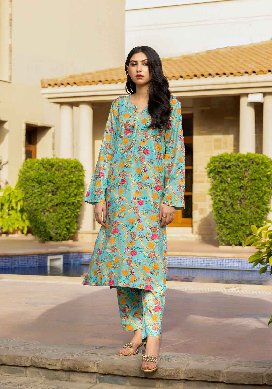Zarasi.Pk Stitched 2 Piece Printed Lawn Collection'2025-Summer Bloom