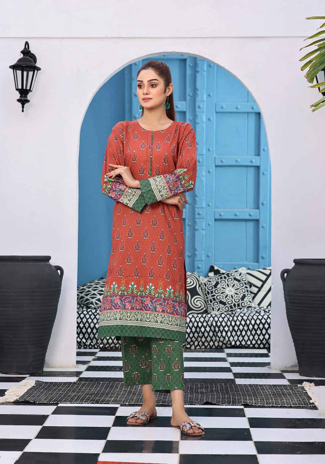 Zarasi.Pk Stitched 2 Piece Printed Lawn Collection'2025-Blaze