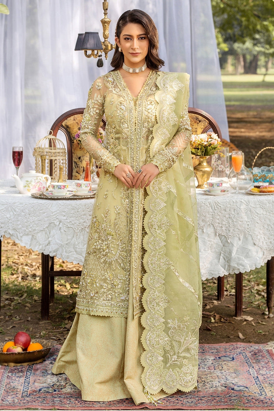 Amelie By Nine Needles Unstitched 3 Piece Luxury Formals Suit-LD 03