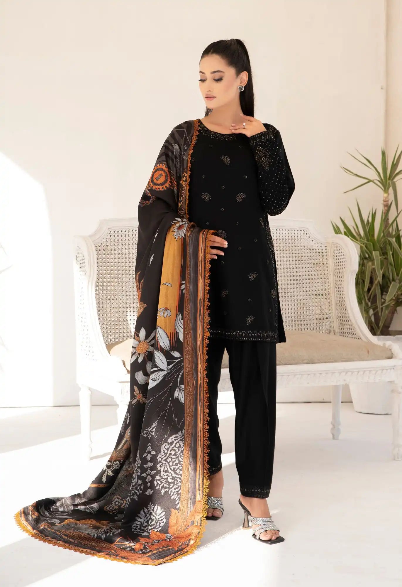 Dilkash By Inara Stitched 3 Piece Winter Suit-HANAMI DR-01