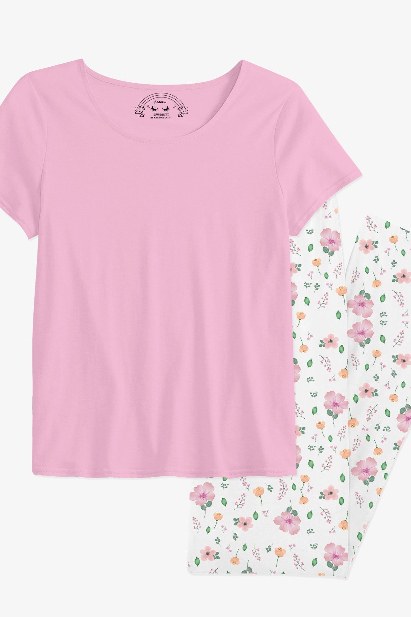 12 AM By Khawar Latif Floral Trouser with Pairing Shirt