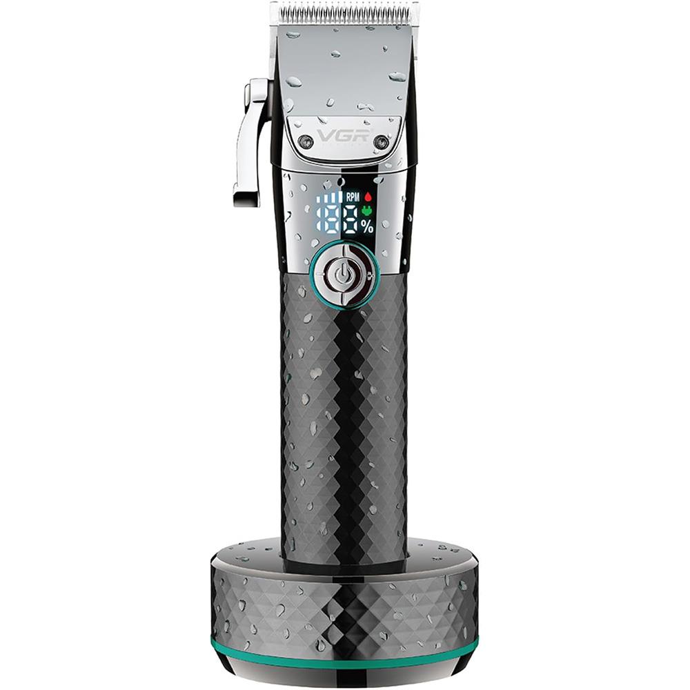 VGR-Hair Clipper Professional Hair Cutting Machine Rechargeable Hair Trimmer Cordless Barber Electric Clipper for Men V-682
