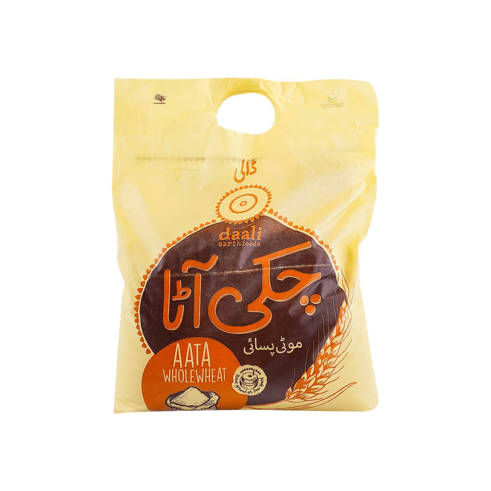 Daali Organic Whole Wheat Fine Aata 5kg - Snapcart.pk