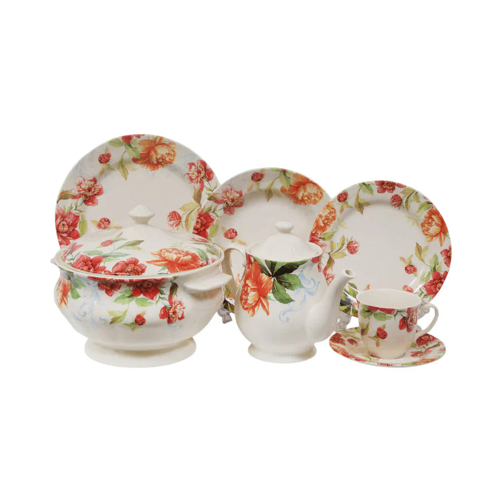 Claytan Mod Floral Dinner Set 85s 1901fs