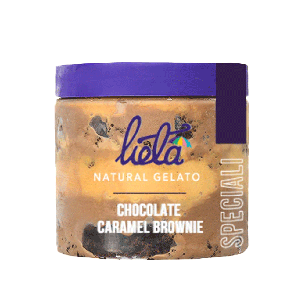 Lieta Chocolate Caramel Brownie Ice Cream Tub 450g