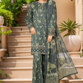Malika By Sada Bahar Stitched 3 Piece Emb Festive Vol-04 Collection'2025-D-202-Green