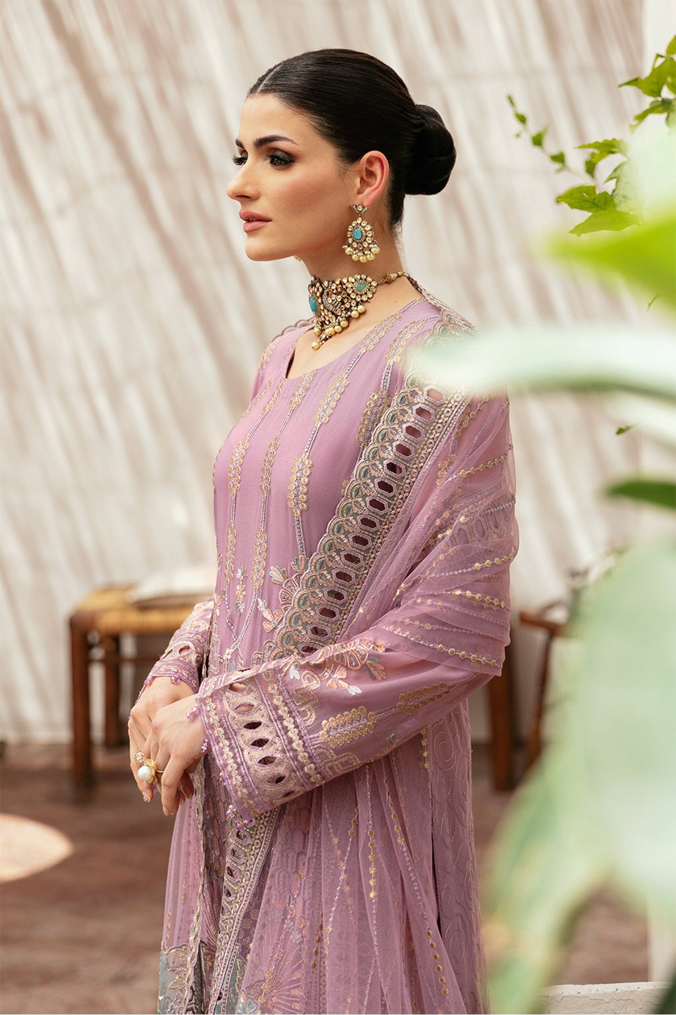 Kashish By Ramsha Unstitched 3 Piece Weightless Chiffon Vol-02 Collection'2024-K-204
