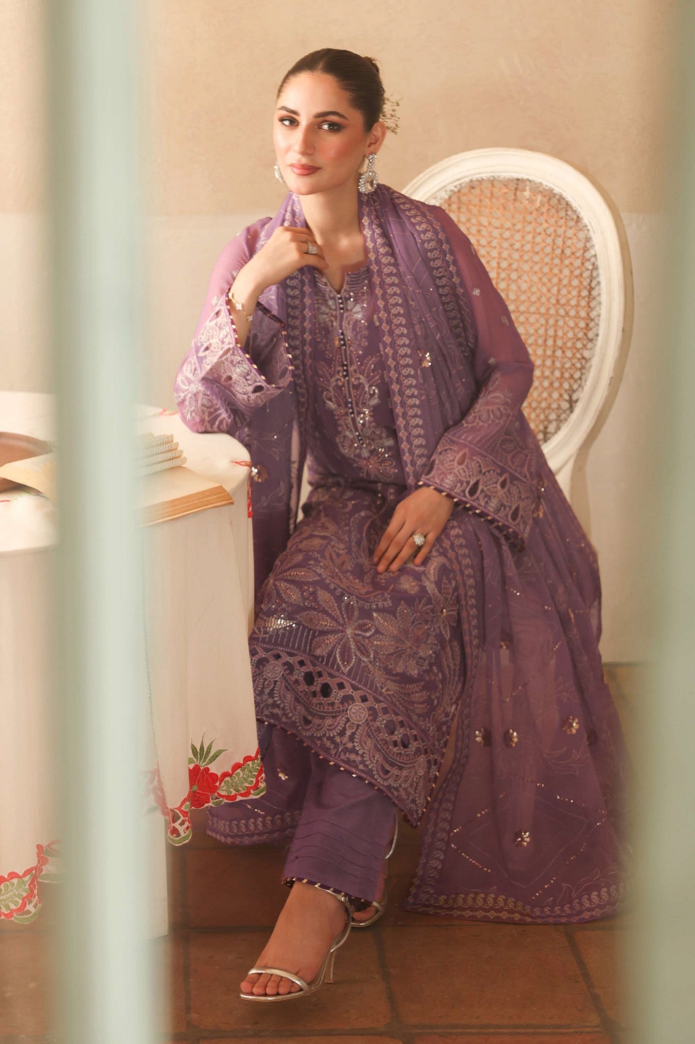 Sonehri by Ramsha Unstitched 3 Piece Chiffon Vol-02 Collection'2025-BB-207
