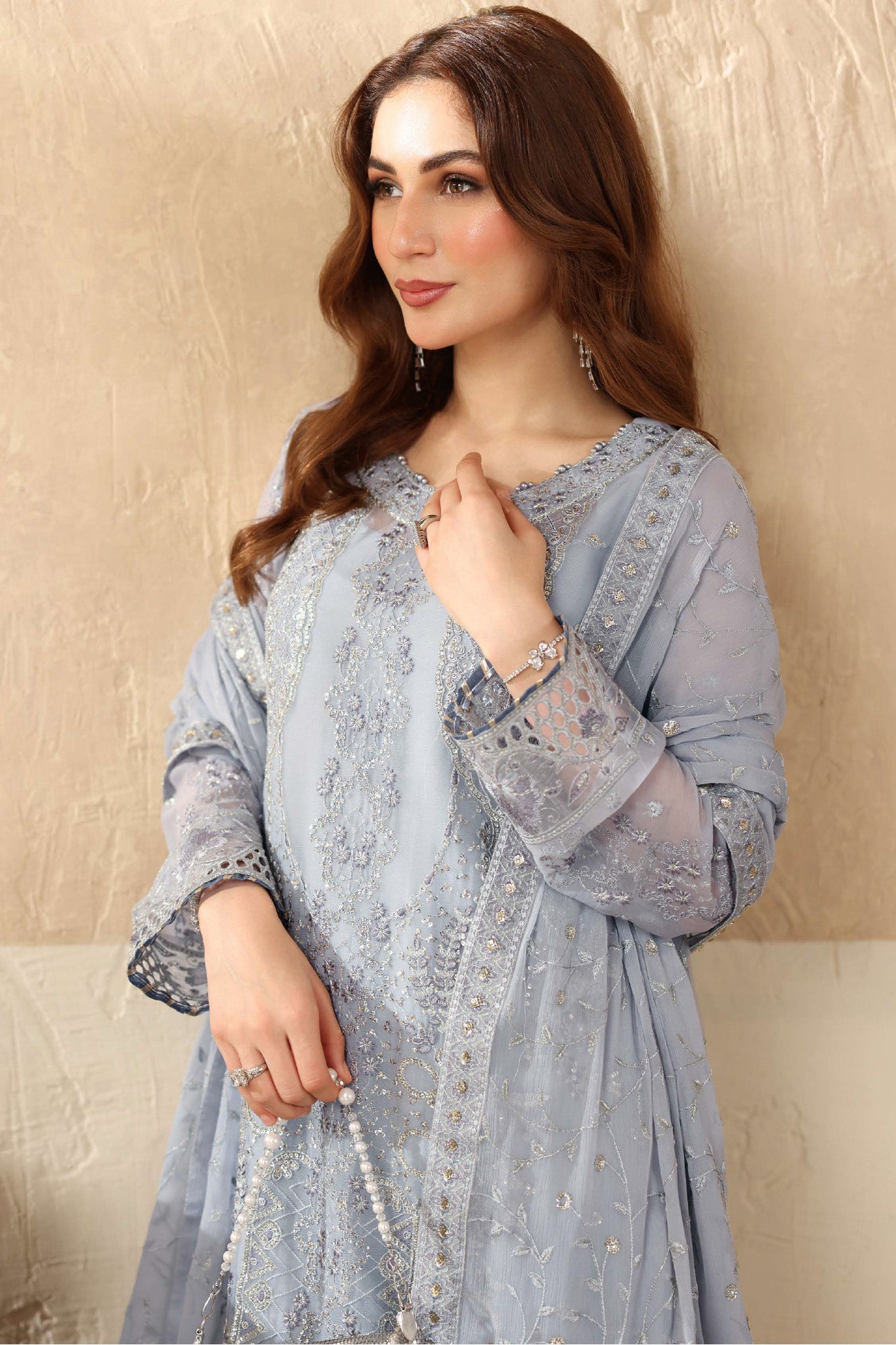 Sonehri by Ramsha Unstitched 3 Piece Chiffon Vol-02 Collection'2025-BB-208