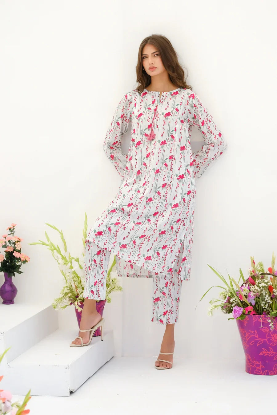 Dhaga Stitched 2 Piece Lawn Collection'2025-Matching separate 0020