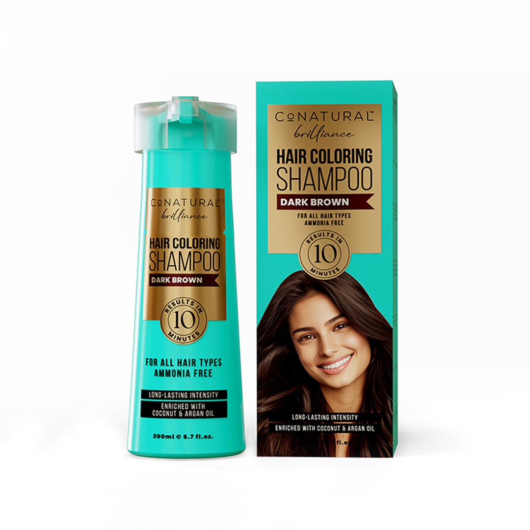 Conatural - Hair Coloring Shampoo - Dark Brown