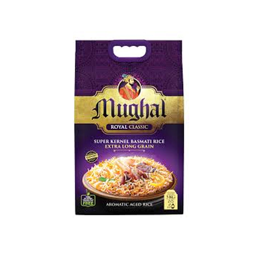 Mughal Royal Classic Super Kernel Basmati Rice 5kg - Snapcart.pk