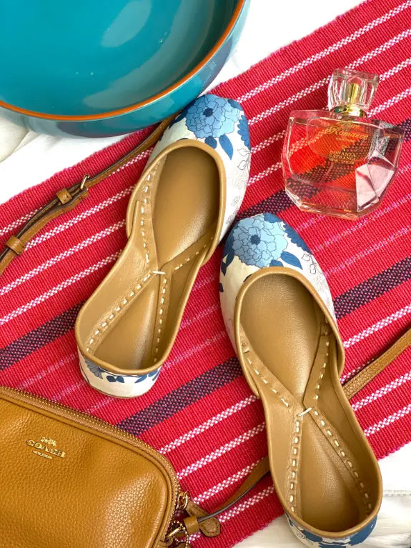 TJK Designs Khussa Suit-Blue petunia kids