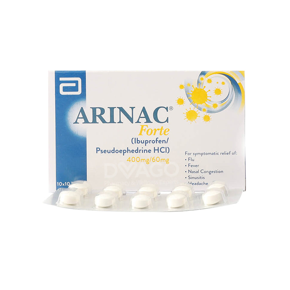 Arinac Forte Tab Strip - Snapcart.pk