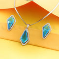 Zeesy Gladiolus Pendant Set