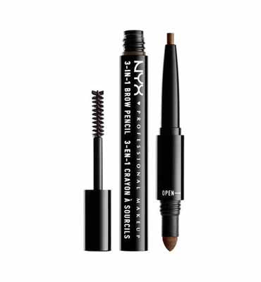 NYX Professional Makeup- 3-in-1 Brow Pencil 03 Soft Brown