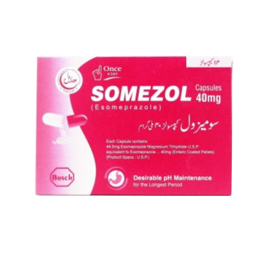 Somezol 40mg Cap 7s Strip