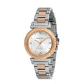 Michael Fellini Two-tone Stainless Steel Silver Dial Quartz Watch for Ladies - MF2259-4