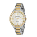 Michael Fellini Two-tone Stainless Steel Silver Dial Quartz Watch for Ladies - MF2265-4