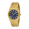 Michael Fellini Gold Stainless Steel Blue Dial Quartz Watch for Gents - MF2272-3