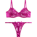 Non Padded Bra Set - Petal Luxe - Purple