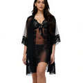 Lingerie Set with Gown - Zest - Black
