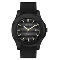 Michael Fellini Black Silicone Strap Black Dial Quartz Watch for Gents - MF2364-04