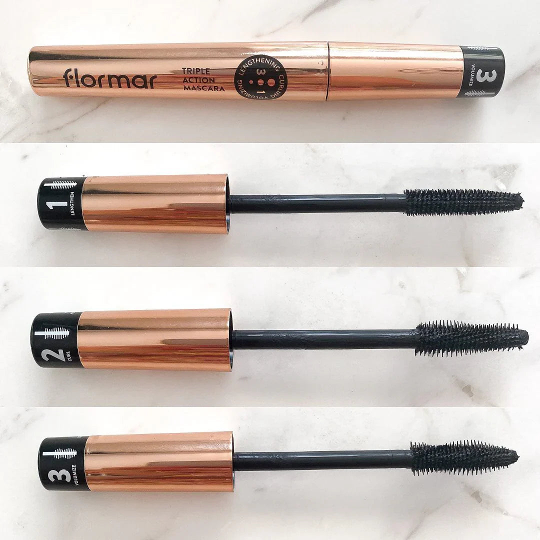 Flormar - Triple Action Mascara - 8Ml