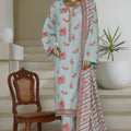 Bin Saeed Stitched 3 Piece Printed Lawn Collection'2025-NSM-2436-Ferozi