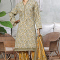 Bin Saeed Stitched 3 Piece Printed Lawn Collection'2025-NSM-2443-Lemon