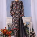 Bin Saeed Stitched 3 Piece Exclusive Printed Cotton Vol-04 Suit-WC-2490-Black
