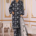 Bin Saeed Stitched 3 Piece Exclusive Printed Khaddar Vol-09 Collection'2025-WK-2514-Black