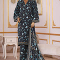 Bin Saeed Stitched 3 Piece Exclusive Printed Khaddar Vol-09 Collection'2025-WK-2516-Black