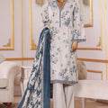 Bin Saeed Stitched 3 Piece Exclusive Printed Khaddar Vol-09 Collection'2025-WK-2521-Off White