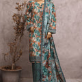 HZ Stitched 3 Piece Khaddar Prints Vol-02 Suit-KPT-2573
