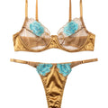 Non Padded Bra Set - Solea - Golden
