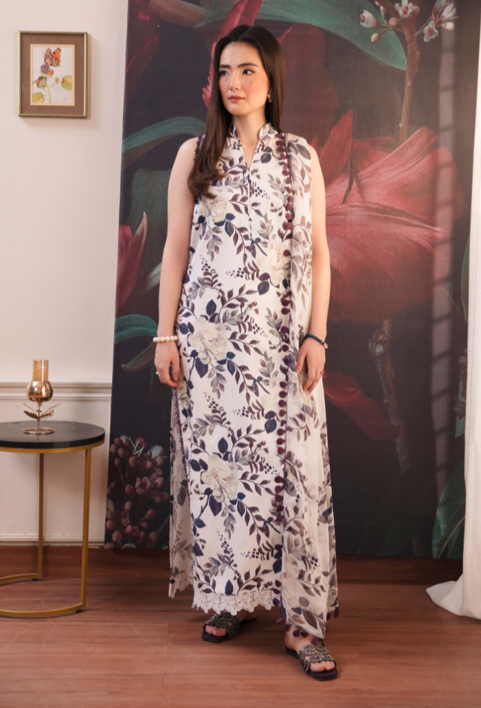 Coco By Humdum Unstitched 3 Piece Viscose Suit-D02