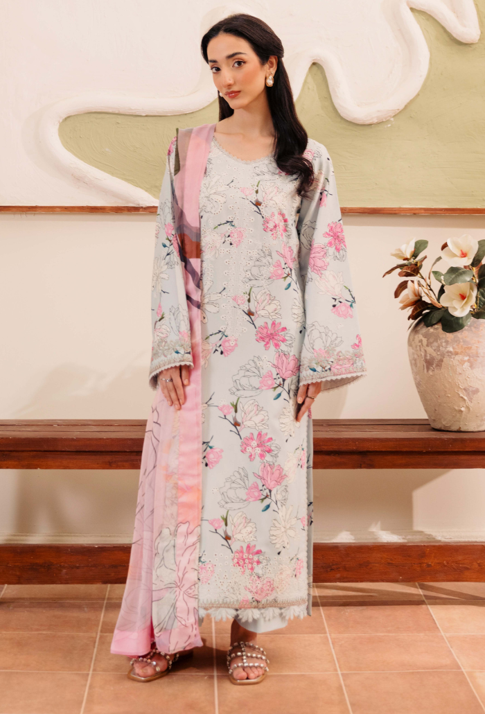 Miral By Humdum Unstitched 3 Piece Digital Printed Viscose Winter Suit-D06