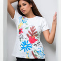 Sprinkles Stitched 1 Piece Summer Shirts Women Collection'2025-Life in Color White Tee for Girls