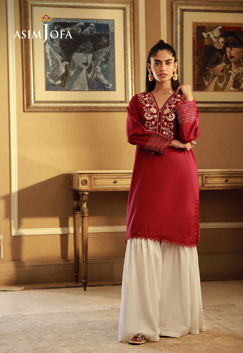 Asim Jofa Essential Pret Drop 5 Ajfv-07 Embroidered Cambric 1Pc