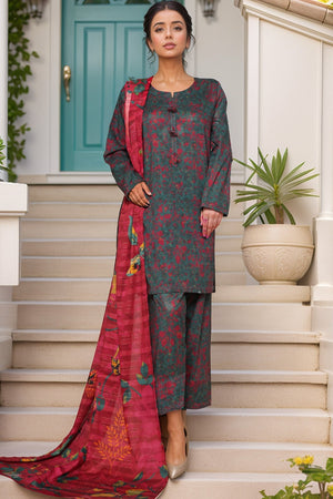 Sada Bahar Stitched 3 Piece Printed Cotton With Farshi Shalwar Vol-02 Collection'2025-FS-270-Atishi
