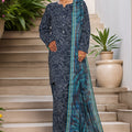 Sada Bahar Stitched 3 Piece Printed Cotton With Farshi Shalwar Vol-02 Collection'2025-FS-277-Blue