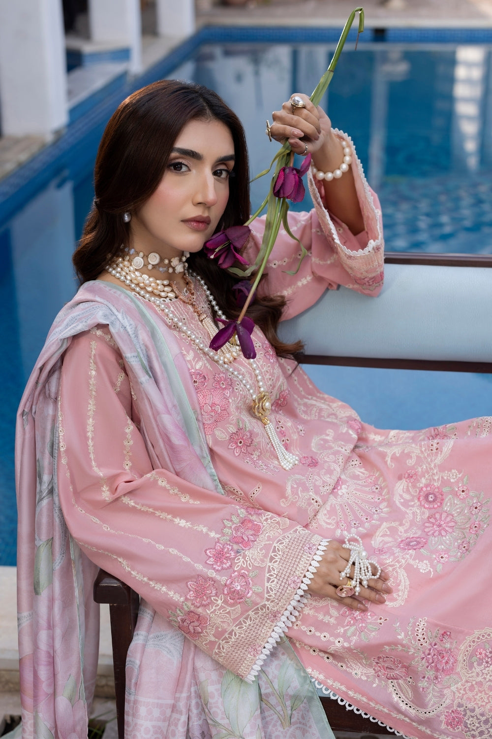 Dil Kash By Gulmina Unstitched 3 Piece Summer Lawn Suit-URWA