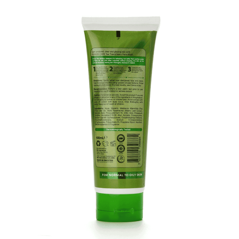 Posch - Tea Tree & Neem Face Wash 100Ml