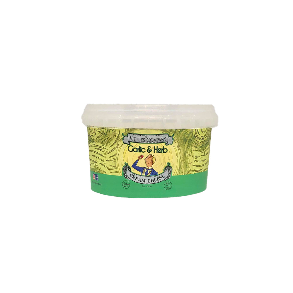 The Vittles Company Garlic & Herb Cream Cheese 200g - Snapcart.pk