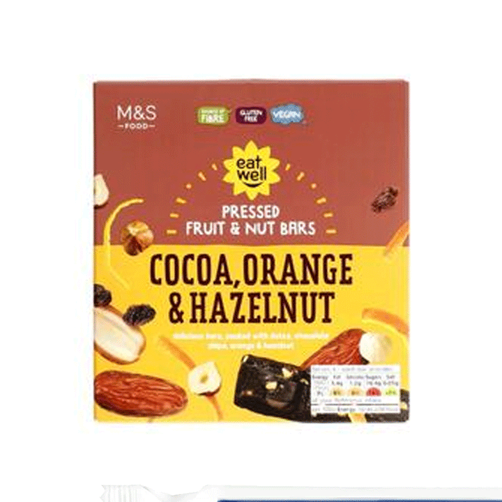 M&s Cocoa, Orange & Hazelnut Bars 140g - Snapcart.pk