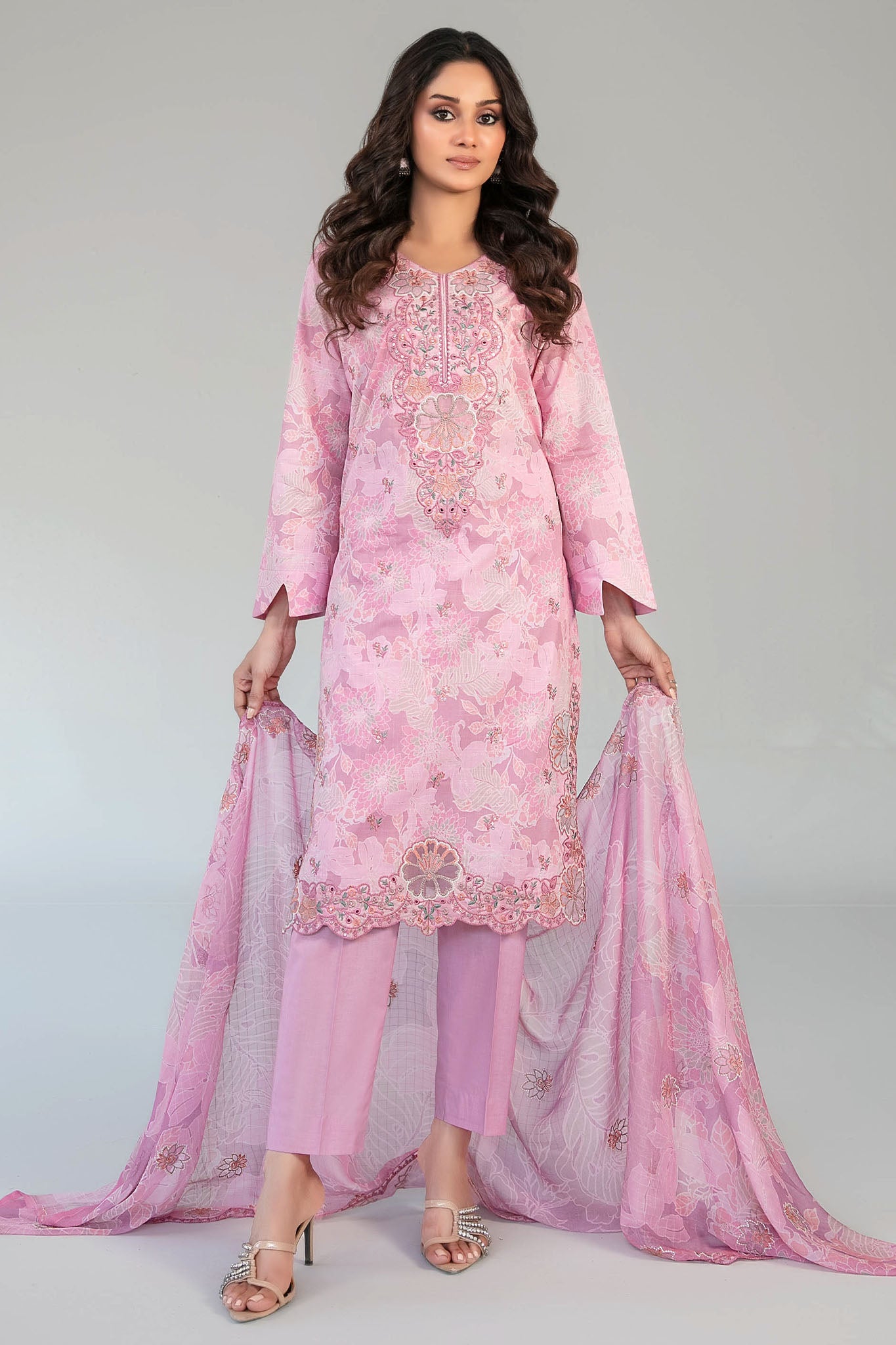 Casca By Tawakkal Unstitched 3 Piece Emb Lawn Suit-D-2915