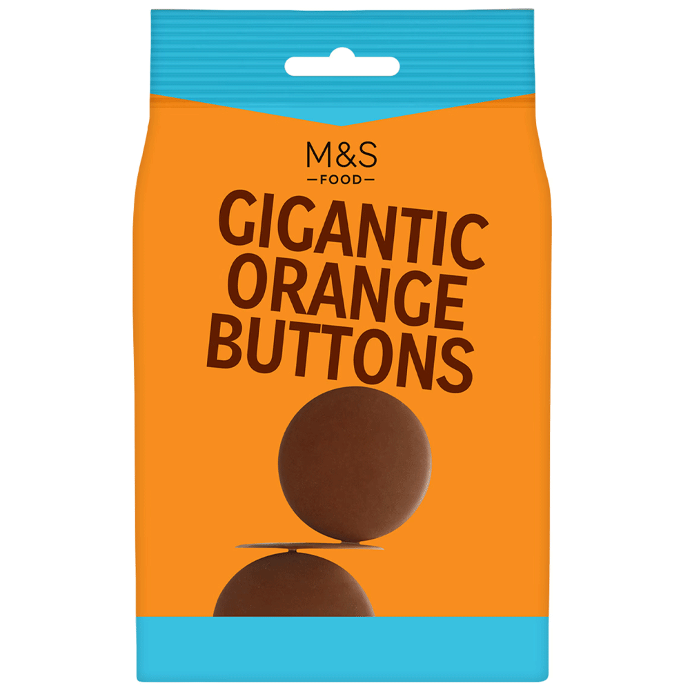 M&S Gigantic Orange Buttons 150g