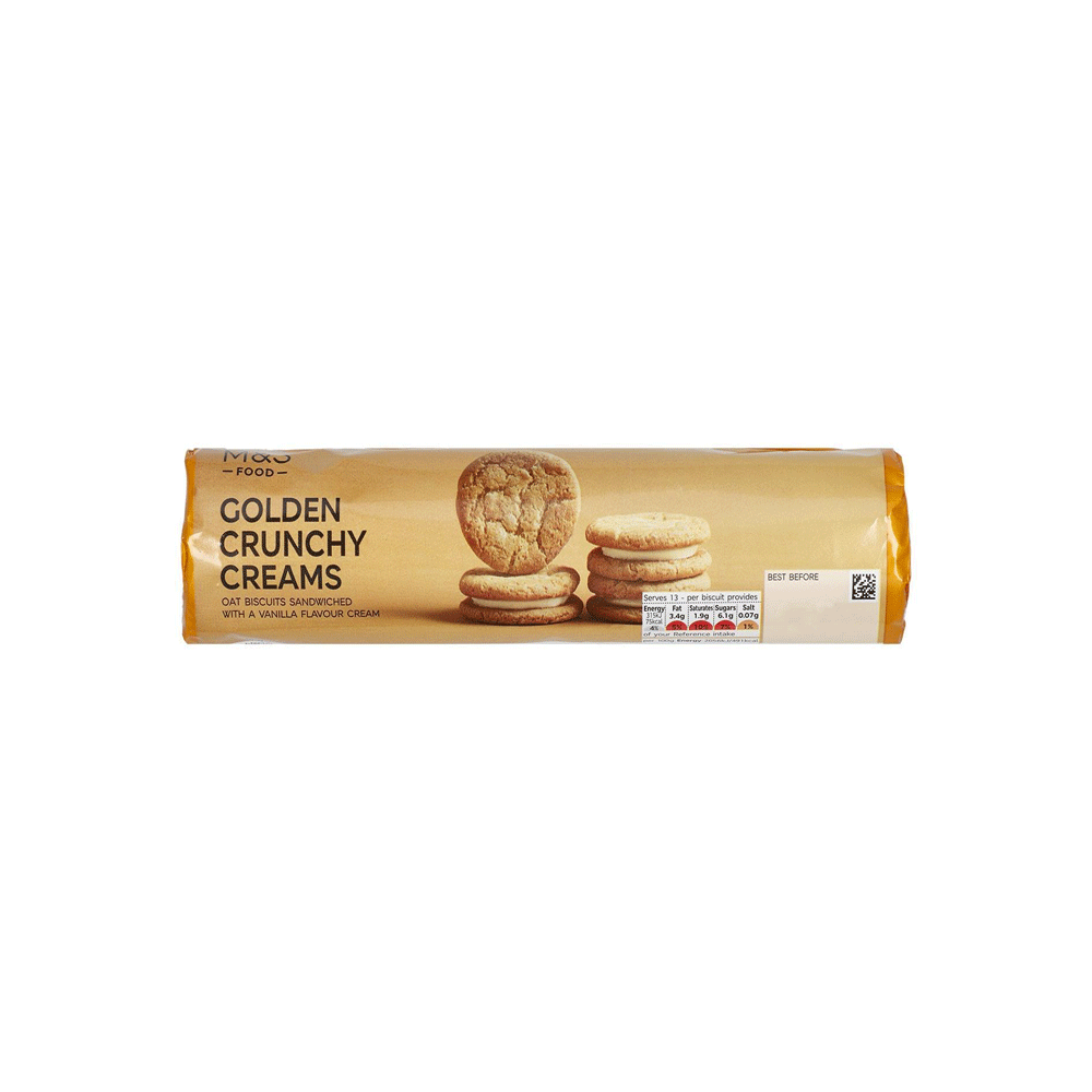 M&s Golden Crunchy Creams Oat Biscuits 200g