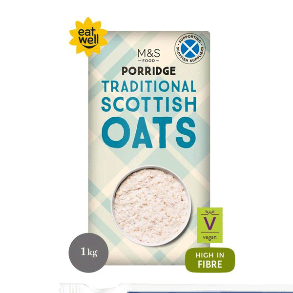 M&s Porridge Traditional Scottish Oats 1kg - Snapcart.pk
